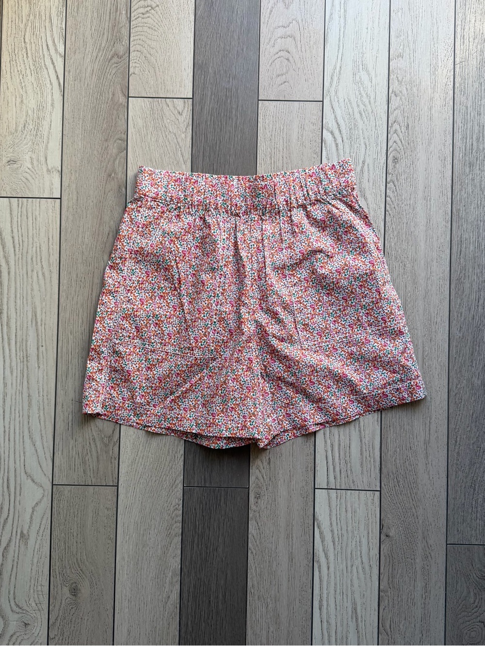 J. Crew LIBERTY Pink Multi Floral Elastic-Waist Women's Shorts NWT size XS